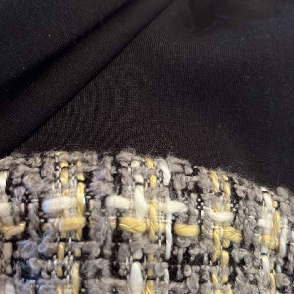 7th Avenue NY Co.Black,Gray, Gold.White & metallic Sleeveless Tweed Top Size XXL - Picture 11 of 12